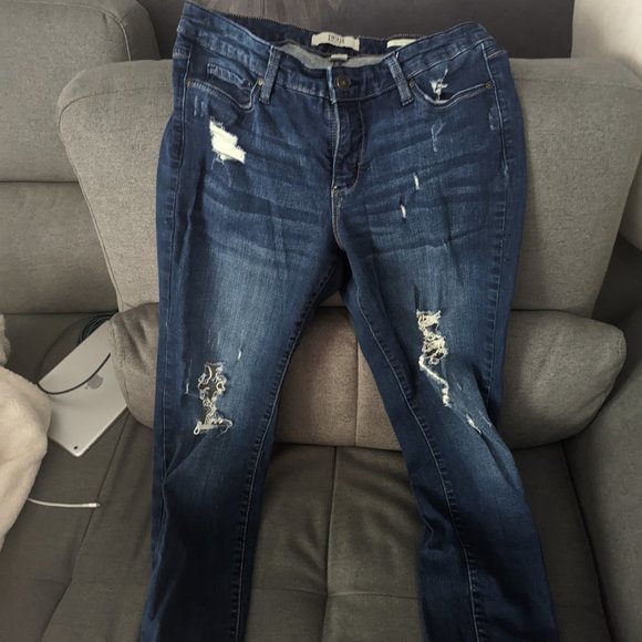 0intage America button flye distressed jeans - Picture 2 of 6